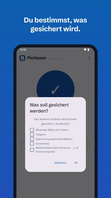 Handy: weitere Quellen wie WhatsApp auswählen